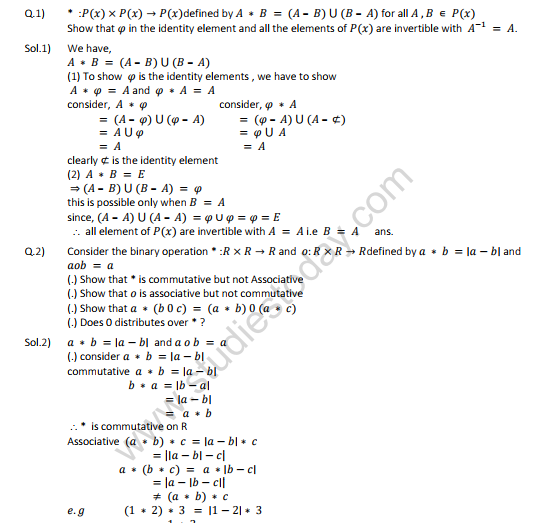 CBSE Class 12 Mathematics Relations And Functions (4)