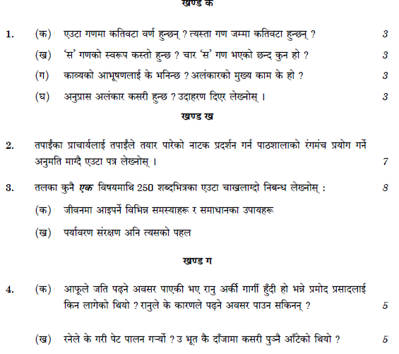 CBSE Class 12 Nepali Question Paper Solved 2019