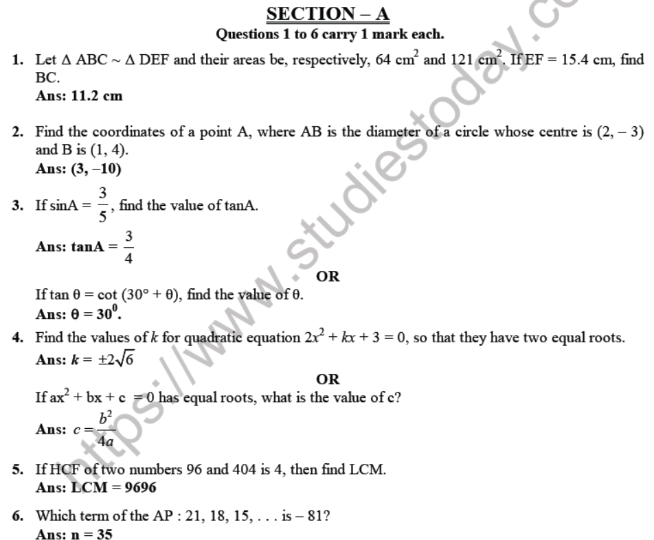 CBSE-Class-10-Mathematics-Sample-Papers-2020-Solved-Set-A