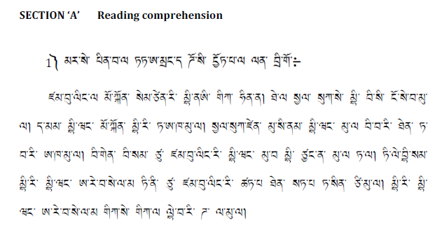 CBSE Class 10 Tamang Boards 2020 Sample Paper Solved