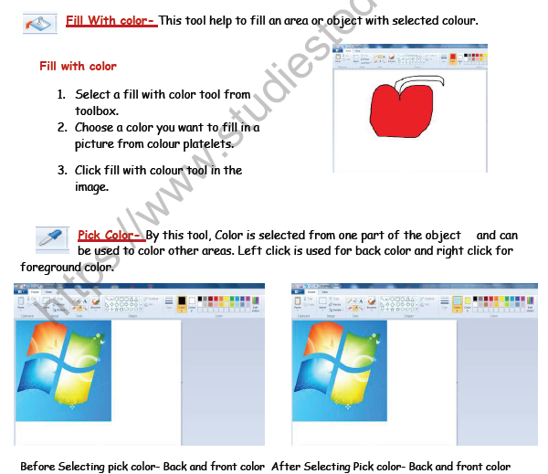 Class 3 Computer Science Fun with Paint Brush Notes3