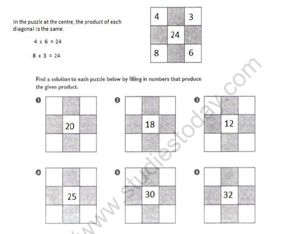Class 3 Mathematics Printable Worksheet Set D
