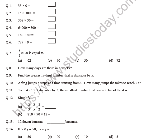Class-4-Maths-Table-and-Shares-Worksheet