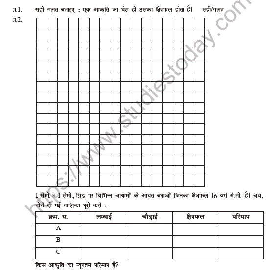 Class-5-Maths-(Hindi)-Shetrafal-aur-Ghera-Worksheet