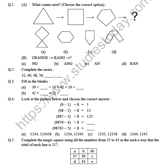 class 5 maths can you see the pattern worksheet set c