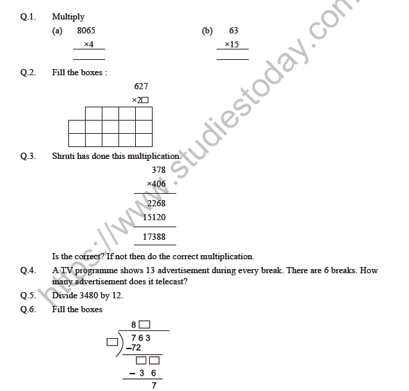 Fifth Grade Math Worksheets Free Printable K5 Learning Worksheet 