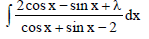 BITSAT Mathematics Integrals 45