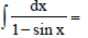 BITSAT Mathematics Integrals 62