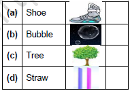 CBSE Class 1 English The Bubble The Straw and The Shoe Worksheet Set A4