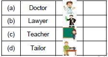 CBSE Class 1 English The Tailor and His Friend Worksheet Set A1
