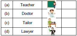 CBSE Class 1 English The Tailor and His Friend Worksheet Set D5