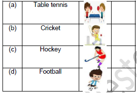 CBSE Class 1 GK Interesting Sports Worksheet Set A1
