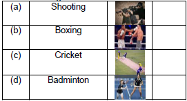 CBSE Class 1 GK Sports Worksheet Set A1