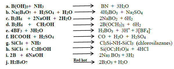 CBSE Class 12 Chemistry P block elements I Important Questions and An