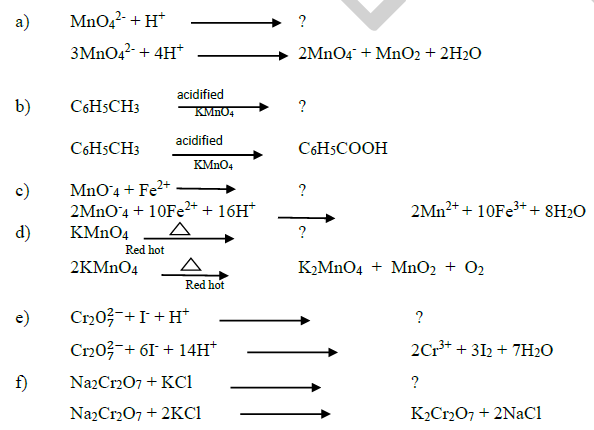 CBSE Class 12 Chemistry Transition and Inner Transition Elements Important Questions and An