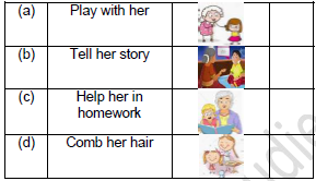 CBSE Class 2 English Granny Granny please Comb My Hair Worksheet Set A