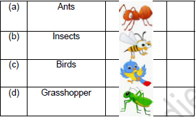 CBSE Class 2 English The Grasshopper and The Ant Worksheet Set B1
