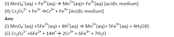 Class 11 Chemistry Redox Reactions Exam Questions-3