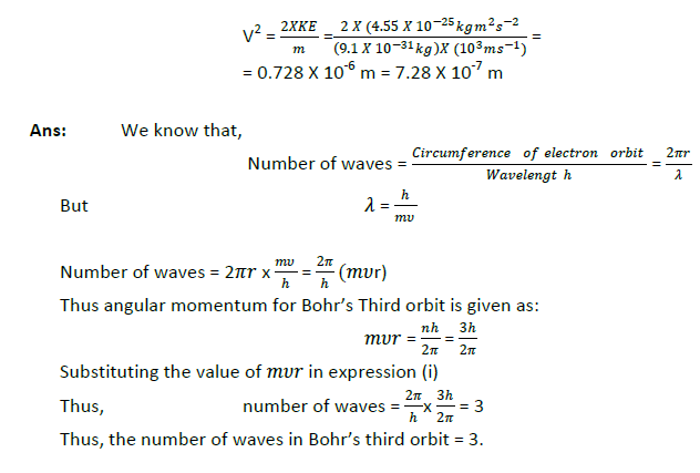 Class 11 Chemistry Structure of Atom Exam Questions-Q-1