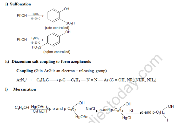 NEET Chemistry Alcohols Phenols and Ethers Revision Notes Reaction-11