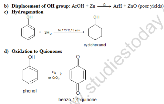 NEET Chemistry Alcohols Phenols and Ethers Revision Notes Reaction-9