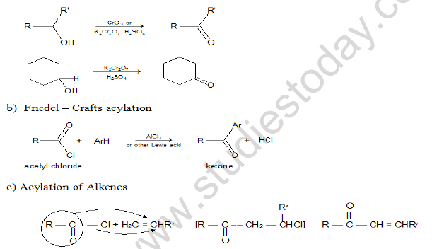 NEET Chemistry Aldehydes Ketones and Carboxylic Acid Revision Notes Reaction
