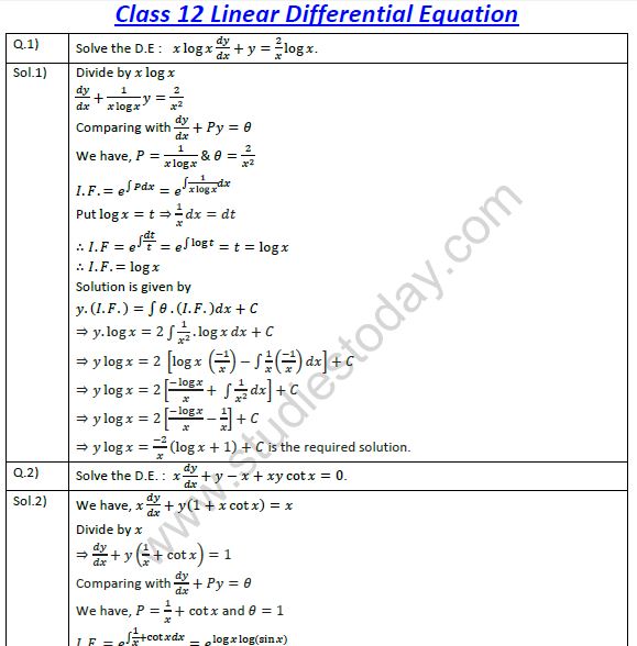 cbse-class-12-mathematics-linear-differential-equations-1-practice-worksheet-for-differentials