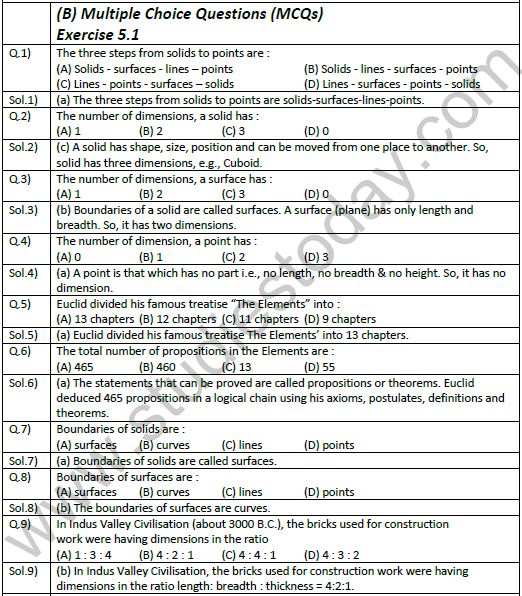 NCERT Class 9 Mathematics Chapter 5 Introduction to Euclids Geometry Exemplar Solutions