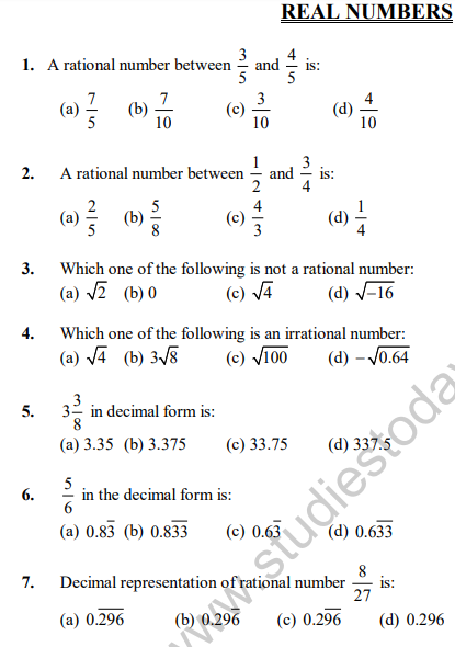 cbse-class-10-real-numbers-chapter-mcq