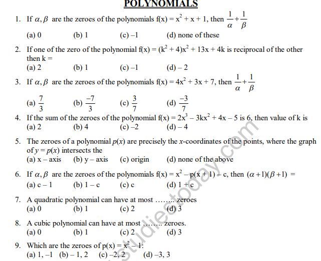 Maths Model For Class Cbse Papers Questions Answers Mcq Class ...